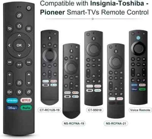 4 Pack Replacement Remote Insignia Toshiba Fire Pioneer Smart Tv Remotes -HH- - Picture 1 of 9