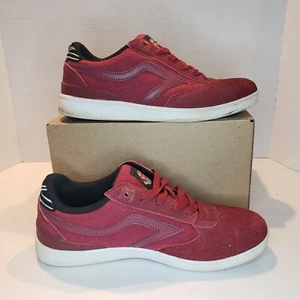 Airspeed Men's Skate Casual Shoes Bold Red Canvas Sneakers Lace-up Sz 8.5 - Picture 1 of 7