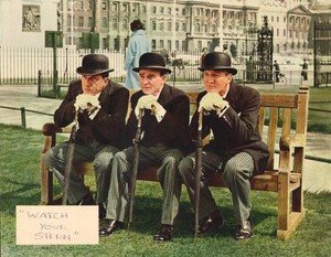 WATCH YOUR STERN -KENNETH CONNOR / LESLIE PHILLIPS- RARE ORIGINAL UK LOBBY CARD