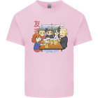 Chibi Anime Friends Drinking Beer Mens Cotton T-Shirt Tee Top