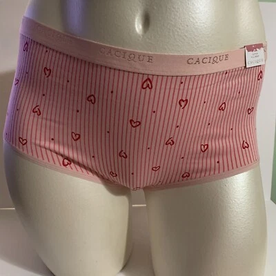 Lane Bryant Panties Underwear Cotton Full Brief Valentine's Day Heart Plus 30 32 - Image 1 of 4