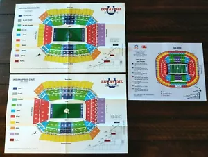 LOTTO 3 INDIANAPOLIS COLTS REG ABBONAMENTI PREZZI/GUIDE POSTI 07, 08, 09 - Foto 1 di 1