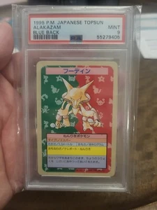 PSA 9 Alakazam No Number Blue Back Topsun 1995 Pokemon Japanese First! Pokemon - Bild 1 von 2