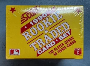 1990 SCORE & TRADED FACTORY BOXED 110-CARD COMPLETE SET (MIB) FACTORY SEALED * - Picture 1 of 6