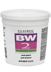 BW2 CLAIROL BLEACH POWDER LIGHTENER, DEDUSTED EXTRA STRENGTH  227g (8oz ) - Picture 1 of 2