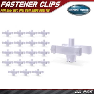 20Pcs 6.5mm Door Trim Molding Impact Strip Clip Fasteners for BMW E30 318i 320i - Picture 1 of 10
