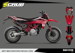 Pegatina Gas Gas SM 700 2022 2023 Supermoto Gráficos Decoración SCRUB - Imagen 1 de 17