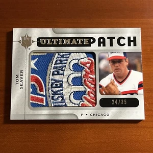 Tom Seaver 2009 Upper Deck Ultimate GU Jersey Patch /35 LOGO - Picture 1 of 2