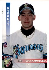 1997 Everett AquaSox Grandstand 13 Orin Kawahara Haliimaile Hawaii Baseball Card