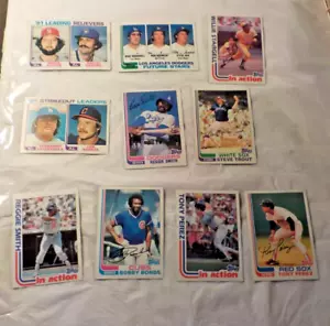 Vintage Lot-1982 Topps Baseball Karten (10) Karten-Sterne-Führer-Relievers-Unges - nicht bewertet - Bild 1 von 22