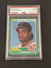 1989 Score Deion Sanders Rookie PSA 8 NM-MT Card #246 HOF Multi Sport Legend