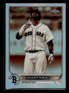 2022 Topps Chrome #67 J.D. Martinez Sepia Refractor - Picture 1 of 2
