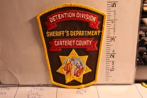 police patch    CARTERET COUNTY SHERIFF NORTH CAROLINA DETENTION DIVISION - Picture 1 of 1