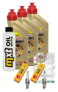 Service-Kit 3 L Öl Castrol 20W-50 + Ölfilter Hiflo + 2x Zündkerze NGK DCPR7E - Bild 1 von 1