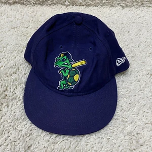 Vintage Beloit Sky Carp Snappers Fitted Hat 7 3/8 Blue Green Wool Minor League - Picture 1 of 12