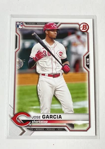 2021 Bowman Jose Garcia RC #56 Cincinnati Reds 🔥 Rookie - Picture 1 of 4