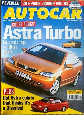 AUTOCAR MAGAZINE 16-JUN-99 - Lotus Elise 111S, Alfa GTV V6, Peugeot 406 Coupe V6 - Image 1 of 2