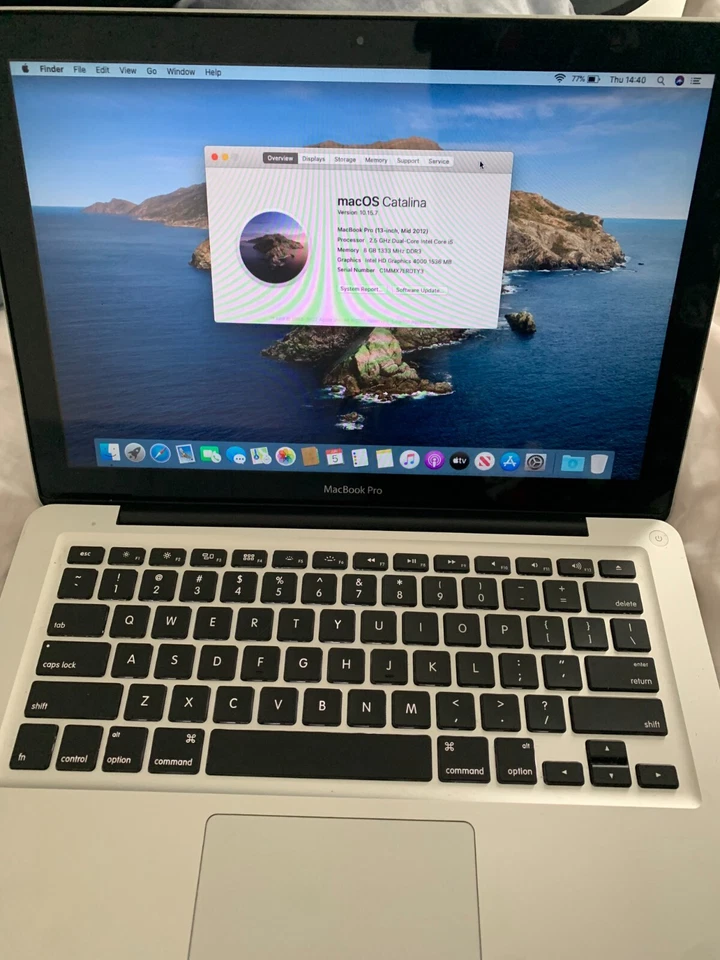 Apple MacBook Pro 13-inch Mid 2012, A1278, 8GB RAM, 500GB SATA - Image 1 of 4