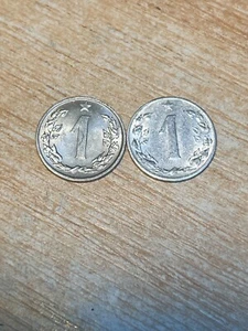Coin 1 halier haler Czechoslovakia ČSSR 1959 1963. - Picture 1 of 8