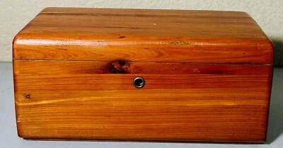 Cofres de cedro Lane vintage caja de madera de 9” publicidad empresarial coleccionable en muy buena condición Foto 1 de 4