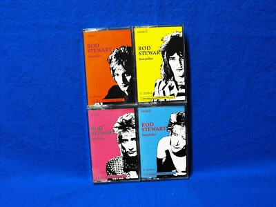 Rod Stewart Cassette Tape Lot STORYTELLER Anthology 4 Piece Set Unused 1964-1990 - Image 1 of 4