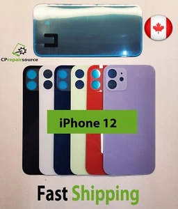 Vitre arrière grand anneau caméra trou cache cadre objectif remplacement pour iPhone 12 - Photo 1 sur 4