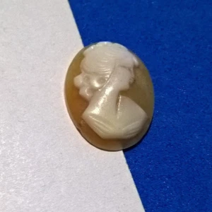 Vintage Camée Coquillage Profil à Sertir - Imagen 1 de 2