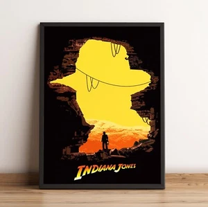 Indiana Jones Movie Poster, Minimalist Wall Decor Poster, No Frame - Picture 1 of 2