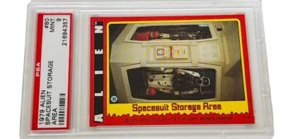 Alien Trading Card 1979 Sigourney Weaver Fox 20th PSA 9 Ripley Spacesuit Storage - Image 1 of 4