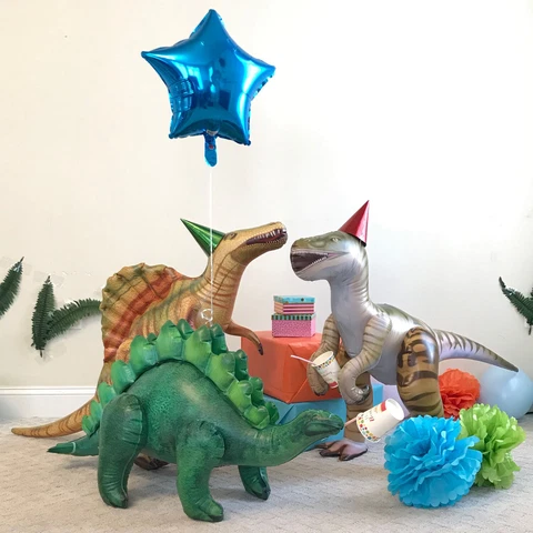 Jet Creations Dinosaur Inflatable Raptor Stegosaurus Spinosaurus Birthday Party Cover