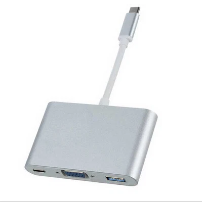 USB Type C to VGA Multiport Adapter USB-C 3.1 3.0 Hub for New Macbook - Image 1 of 4