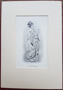 Antique print, Nellie Stewart as Yum Yum in The Mikado, mounted c.1900 - Picture 1 of 2