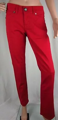 Womens Wrangler Sadie Ultra Low Rise Red Skinny Jeans NWT 08MWZRD Any Size - Image 1 of 3