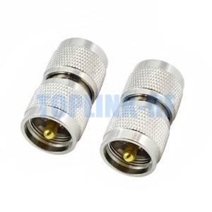 1x UHF PL-259 Male Plug to UHF PL259 Male Plug Adapter RF Coax Connector UHF-UHF - Zdjęcie 1 z 5