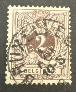 1884 Belgium Lion 2c Brown FU SG69 - Picture 1 of 2