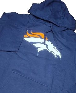 Fanatics Denver Broncos Fanatics Primary Logo Fleece Pullover Hoodie - Navy M - Picture 1 of 6