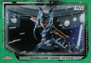 Star Wars 2021 Chrome Legacy (#110) tarjeta paralela refractor verde #25/50 - Imagen 1 de 2