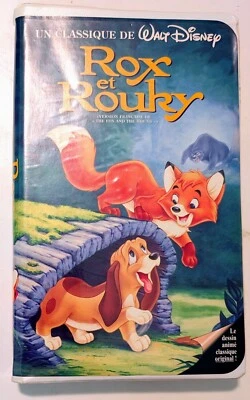 Rox et Rouky VHS (1981) Black Diamond - NTSC - French - VG (Tested) - Image 1 of 4