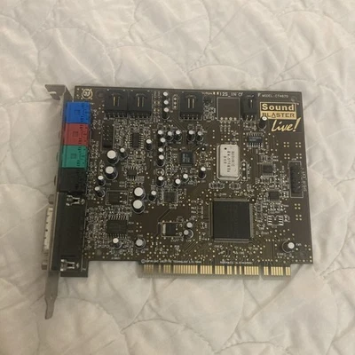 Creative Sound Blaster Live! Tarjeta de Sonido PCI Modelo CT4760 Vintage PC Audio 1999 Foto 1 de 2