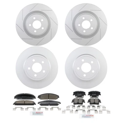 Kit de pastillas de freno y rotor de cerámica Bosch QuietCast para Dodge Charger 05-20 Foto 1 de 4