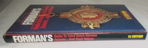 Forman's Guide to third Reich German Awards 1st Edition book - Picture 1 of 4