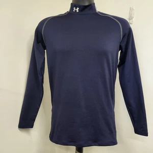Under Armour Compression Shirt Men’s Size Small Blue Cold Gear Long Sleeve ..... - Picture 1 of 14