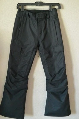 Volcom Youth MED 10 Black 10K mm Pant Snowboard Ski Cargo Pocket Snow Pants - Image 1 of 4