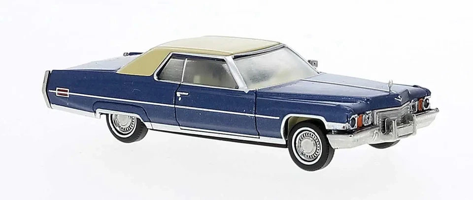 Cadillac Brekina 1/87 HO 1972 cupé de Ville azul 18127 Foto 1 de 1