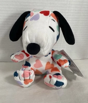 Hallmark Peanuts Snoopy Dog Love Hearts 6" Plush Toy Stuffie 2024 Valentines Day - Image 1 of 4