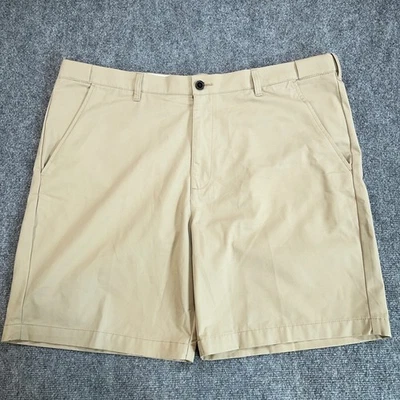 Croft & Barrow Chino Shorts Men's 42 Beige 9" Inseam High Rise Classic Comfort - Image 1 of 4