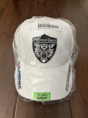 Gorra Supreme SS25 Racing Team Logo 6 paneles blanca talla única nueva EN MANO Foto 1 de 4
