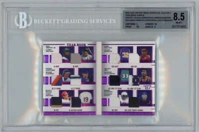 Griffey Gwynn Iverson 2024 Leaf History Book /10 12 GU Patches Jerseys! BGS 8.5 - Image 1 of 2
