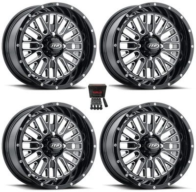 ITP Momentum 14" Wheels Milled Polaris Sportsman / RZR / Ranger - Image 1 of 3