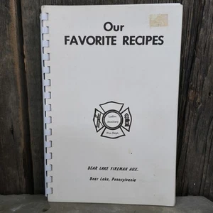 1970 Our Favorite Recipes Bear Lake Firemen Ladies Fire Department Cookbook PA - Bild 1 von 2